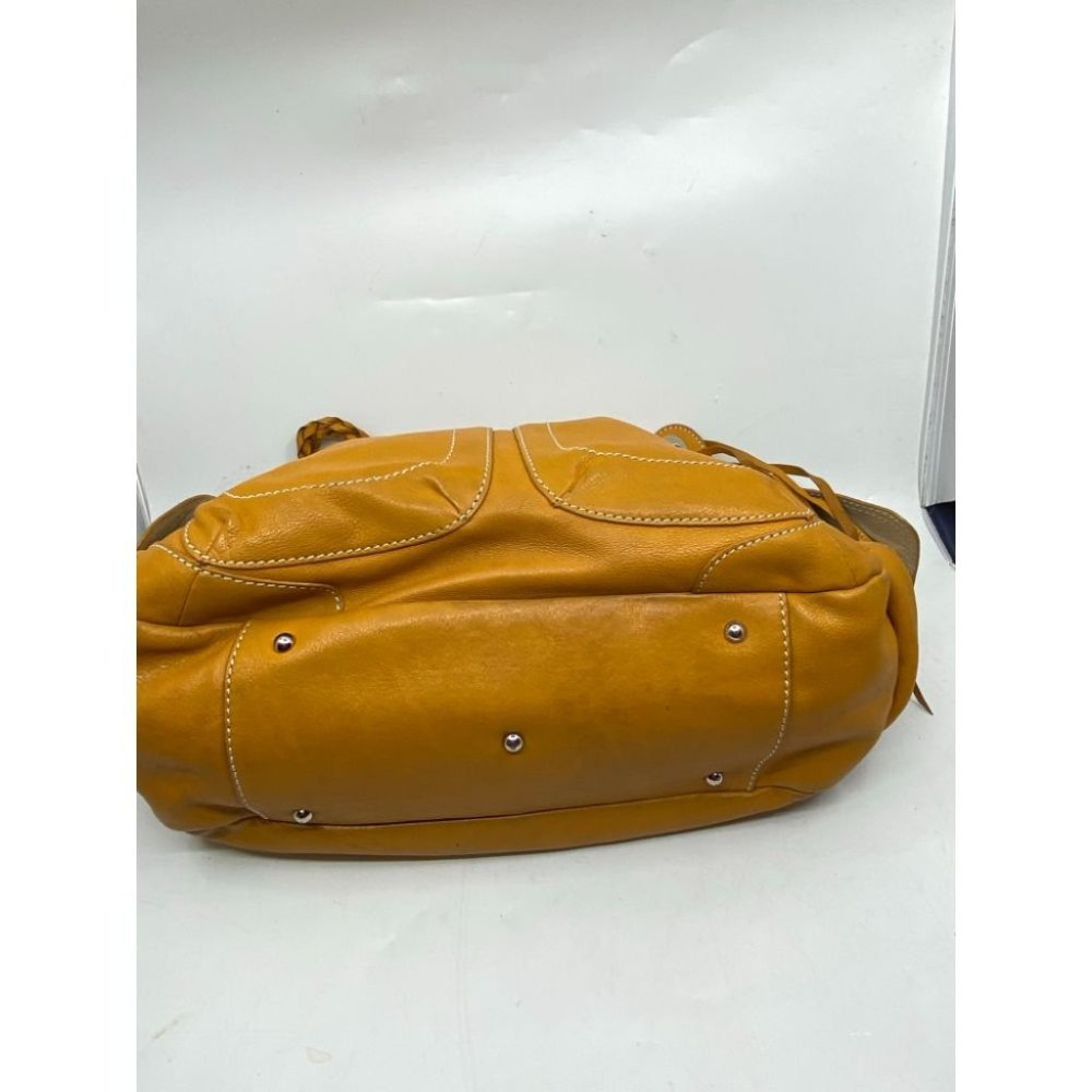 Sondra Roberts Orange Leather Shoulder/ Handbag - Picture 8 of 16